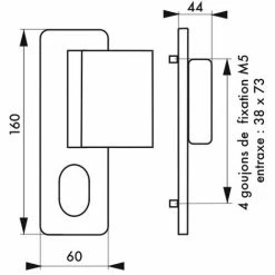 THIRARD - Poignée Tribando A2P* Pour Porte Palière, Réversible, Marron -THIRARD Soldes 10377555 2