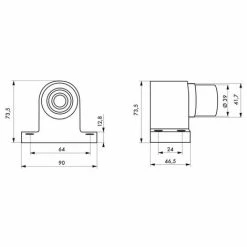 THIRARD - Butoir à Visser, Fixation Au Sol, Inox, Ø35x40mm, Satiné -THIRARD Soldes 10377559 2