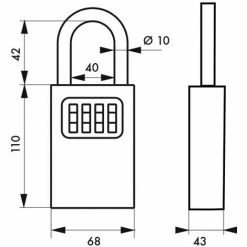 Boite à Clé Avec Anse à Combinaison 130x75x47 Mm THIRARD - 00071005 7 Boite à Clé Avec Anse à Combinaison 130x75x47 Mm THIRARD - 00071005 -THIRARD Soldes 12517093 3