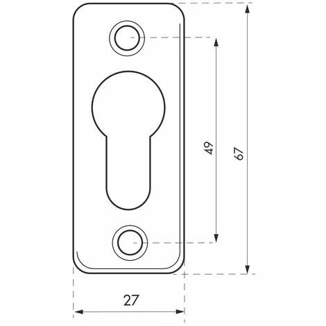 THIRARD - Paire De Rosaces Rectangulaires Pour Cylindre Profilé, Noir 4 THIRARD - Paire De Rosaces Rectangulaires Pour Cylindre Profilé, Noir – Image 2