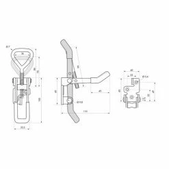 THIRARD - Poignée à Levier Cadenassable, Avier, Zingué -THIRARD Soldes 13194511 3
