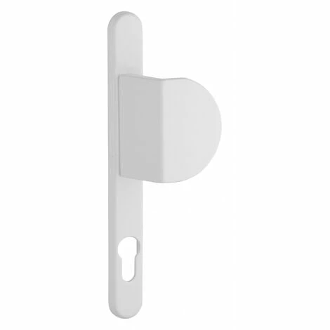 THIRARD - Ensemble De Poignées Pour Porte D'entrée Palière Sultane Trou De Cylindre, Carré 8mm, Entr'axes 195mm, Blanc 3 THIRARD - Ensemble De Poignées Pour Porte D'entrée Palière Sultane Trou De Cylindre, Carré 8mm, Entr'axes 195mm, Blanc