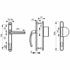 THIRARD - Ensemble De Poignées Pour Porte D'entrée Palière Sultane Trou De Cylindre, Carré 8mm, Entr'axes 195mm, Blanc 7 THIRARD - Ensemble De Poignées Pour Porte D'entrée Palière Sultane Trou De Cylindre, Carré 8mm, Entr'axes 195mm, Blanc -THIRARD Soldes 13407619 3