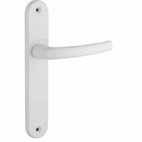 THIRARD - Ensemble De Poignées Pour Porte Intérieure Sultane Sans Trou, Carré 7mm, Entr'axes 195mm, Blanc 3 THIRARD - Ensemble De Poignées Pour Porte Intérieure Sultane Sans Trou, Carré 7mm, Entr'axes 195mm, Blanc