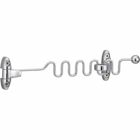 Entrebailleur De Fenêtre Serpentin - Décor : Chromé - Matériau : Acier - THIRARD 3 Entrebailleur De Fenêtre Serpentin - Décor : Chromé - Matériau : Acier - THIRARD