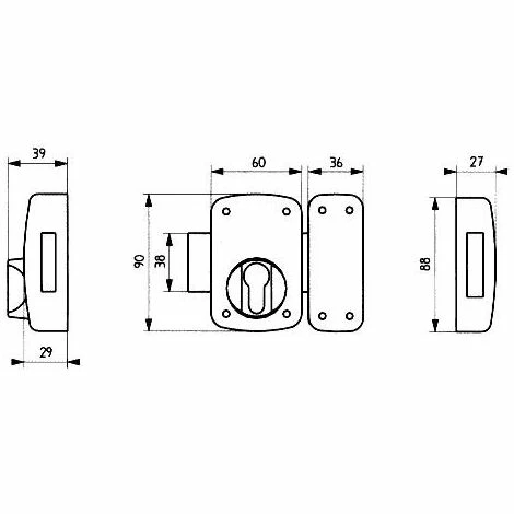 Verrou De Sûreté Pour Cylindre Européen - Décor : Epoxy Or - Matériau : Acier - THIRARD 4 Verrou De Sûreté Pour Cylindre Européen - Décor : Epoxy Or - Matériau : Acier - THIRARD – Image 2