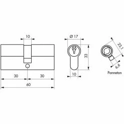 Cylindre Double 5g Std Modifiable - Dimensions : 30 X 40 Mm - Décor : Laiton - THIRARD - Décor : Laiton 10 Cylindre Double 5g Std Modifiable - Dimensions : 30 X 40 Mm - Décor : Laiton - THIRARD - Décor : Laiton -THIRARD Soldes 13492034 4
