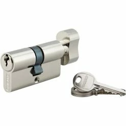 Cylindre à Bouton économique - Décor : Nickelé - Version : S'entrouvrant - THIRARD - Décor : Nickelé