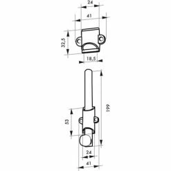 Verrou à Plaquer à Coulisse - Hauteur : 150 Mm - THIRARD -THIRARD Soldes 13756835 5