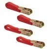 THIRARD - Lot De 4 Sangles De Serrage, à Cliquet, Rouge (3mx2 Et 5mx2)