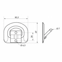 THIRARD - Lot De 2 Anneaux D'arrimage, 7mm, Zingué -THIRARD Soldes 15234818 2