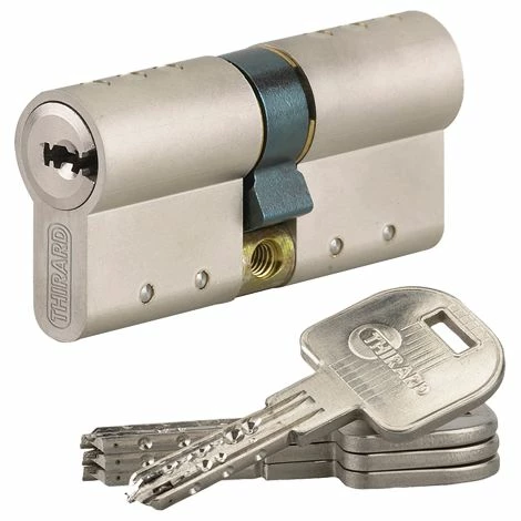 Cylindre Atlantic THIRARD - Profil Européen - 3 Clés - 33x33 Mm - 030759 3 Cylindre Atlantic THIRARD - Profil Européen - 3 Clés - 33x33 Mm - 030759