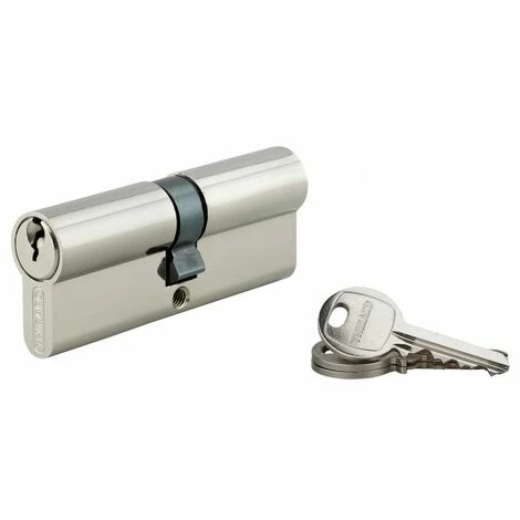 THIRARD - Cylindre à Clé Crantée 40 X 40 Mm 3 Clés Avec Vis De 45 Mm Nickelé 3 THIRARD - Cylindre à Clé Crantée 40 X 40 Mm 3 Clés Avec Vis De 45 Mm Nickelé