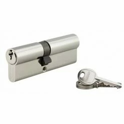 THIRARD - Cylindre à Clé Crantée 40 X 50 Mm 3 Clés Avec Vis De 40 Mm Nickelé