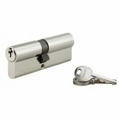 THIRARD - Cylindre à Clé Crantée 40 X 45 Mm Nickelé 3 Clés