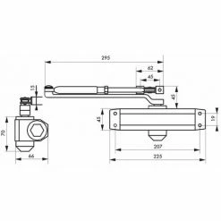 THIRARD - Ferme Porte Hydraulique Eco Argent Force 5 5 THIRARD - Ferme Porte Hydraulique Eco Argent Force 5 -THIRARD Soldes 17849713 2