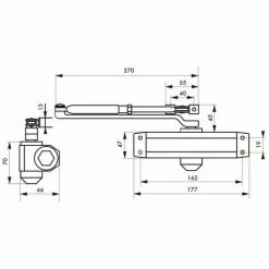 THIRARD - Ferme Porte Hydraulique Eco Argent Force 3 -THIRARD Soldes 17849730 3