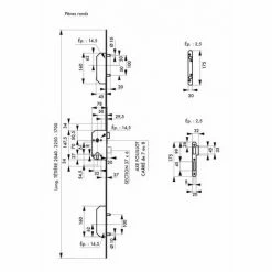 THIRARD - Boîtier 5 Pts Nf Qc à 2 X 2 Pênes Ronds Têtère 2250 X 18 Mm 7 Mm -THIRARD Soldes 17849993 2