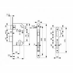 THIRARD - Serrure Encastrable Pour Porte D'entrée Monomax Nf Têtère Acier Nickelé -THIRARD Soldes 17850063 2