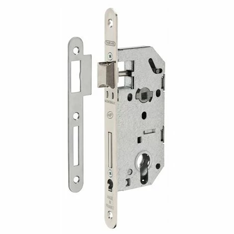 THIRARD - Serrure Encastrable Pour Porte D'entrée Monomax Nf Têtère Acier Nickelé 3 THIRARD - Serrure Encastrable Pour Porte D'entrée Monomax Nf Têtère Acier Nickelé