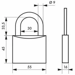 THIRARD - Cadenas à Clé MACH 2 - 55 Mm 5 THIRARD - Cadenas à Clé MACH 2 - 55 Mm -THIRARD Soldes 17850251 2