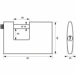 THIRARD - Cadenas à Clé CARGO 85 Mm Transit 2 5 THIRARD - Cadenas à Clé CARGO 85 Mm Transit 2 -THIRARD Soldes 17850312 2