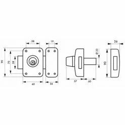 THIRARD - Verrou Pour Porte D'entrée Vitrée Transit 2 à Cylindre Double 60 Mm 5 THIRARD - Verrou Pour Porte D'entrée Vitrée Transit 2 à Cylindre Double 60 Mm -THIRARD Soldes 17850445 2