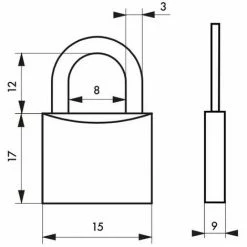 THIRARD - Cadenas à Clé TYPE 1 - 15 Mm 5 THIRARD - Cadenas à Clé TYPE 1 - 15 Mm -THIRARD Soldes 17850547 2