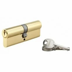 THIRARD - Cylindre 45 X 45 Mm 3 Clés Avec Vis De 45 Mm Laitonné