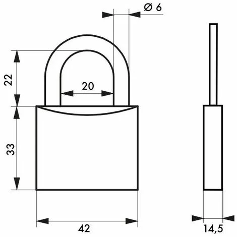 THIRARD - Cadenas à Clé COLOR Rose 40 Mm 4 THIRARD - Cadenas à Clé COLOR Rose 40 Mm – Image 2