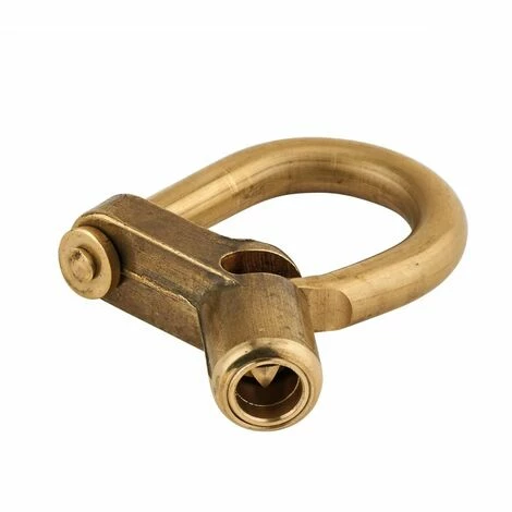 THIRARD - Cadenas D'artillerie 29 C à Talon Coudé Anse Laiton Triangle 5 Mm 4 THIRARD - Cadenas D'artillerie 29 C à Talon Coudé Anse Laiton Triangle 5 Mm – Image 2