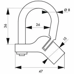 THIRARD - Cadenas D'artillerie 29 C à Talon Coudé Anse Laiton Triangle 5 Mm 7 THIRARD - Cadenas D'artillerie 29 C à Talon Coudé Anse Laiton Triangle 5 Mm -THIRARD Soldes 17850745 3