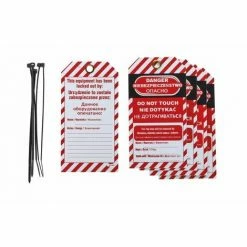 THIRARD - Lot De 5 étiquettes "danger - Ne Pas Toucher" En Polypropylène Pp Langue Gb/pl/ru