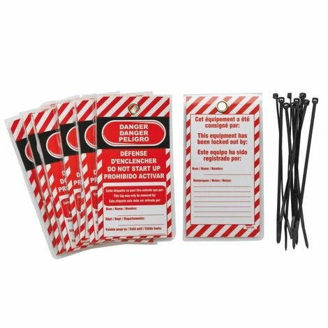 THIRARD - Lot De 10 étiquettes "danger - Défense D'enclencher" Langue Fr/gb/es 3 THIRARD - Lot De 10 étiquettes "danger - Défense D'enclencher" Langue Fr/gb/es