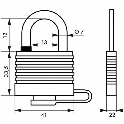 THIRARD - Cadenas à Clé SEA LINE 35 Mm Vert 4 THIRARD - Cadenas à Clé SEA LINE 35 Mm Vert – Image 2