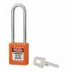 THIRARD - Cadenas De Consignation LOTO Lockout Tagout 40 Mm Anse Acier Ø 6 X 76 Mm Orange