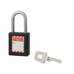 THIRARD - Cadenas De Consignation LOTO Lockout Tagout 40 Mm Anse Acier Ø 6 X 38 Mm Noir -THIRARD Soldes 17850840 2