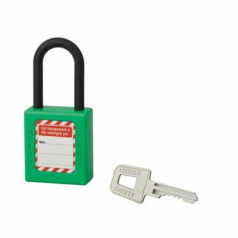 THIRARD - Cadenas De Consignation LOTO Lockout Tagout 40 Mm Anse Nylon Ø 6 X 38 Mm Vert 4 THIRARD - Cadenas De Consignation LOTO Lockout Tagout 40 Mm Anse Nylon Ø 6 X 38 Mm Vert – Image 2