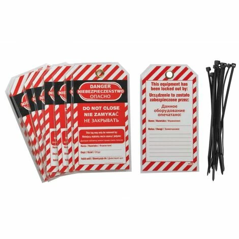 THIRARD - Lot De 10 étiquettes "danger - Ne Pas Fermer" Langue Gb/pl/ru 3 THIRARD - Lot De 10 étiquettes "danger - Ne Pas Fermer" Langue Gb/pl/ru