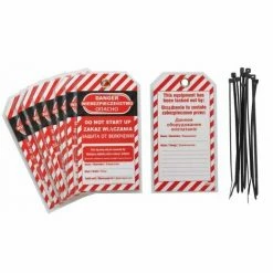 THIRARD - Lot De 10 étiquettes "danger - Défense D'enclencher" Langue Gb/pl/ru