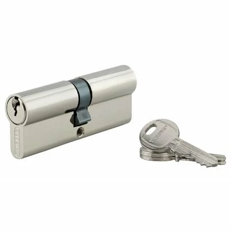 THIRARD - Cylindre 40 X 40 Mm 3 Clés Nickelé 3 THIRARD - Cylindre 40 X 40 Mm 3 Clés Nickelé