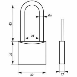 THIRARD - Cadenas à Clé TYPE 1 Aluminium Color 40 Mm Anse 1/2 Haute Rose 5 THIRARD - Cadenas à Clé TYPE 1 Aluminium Color 40 Mm Anse 1/2 Haute Rose -THIRARD Soldes 17851151 2