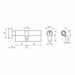 THIRARD - Cylindre à Bouton 30 X 35 Mm Laitonné 3 Clés 5 THIRARD - Cylindre à Bouton 30 X 35 Mm Laitonné 3 Clés -THIRARD Soldes 17851174 2