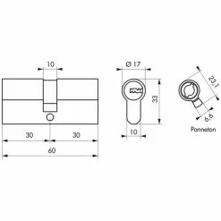 THIRARD - Cylindre 30 X 30 Mm Nickelé -THIRARD Soldes 17851211 2