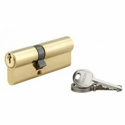 THIRARD - Cylindre à Clé Crantée 35 X 50 Mm Laitonné 3 Clés