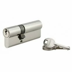 THIRARD - Cylindre à Clé Crantée 30 X 50 Mm 3 Clés Avec Vis De 45 Mm Nickelé