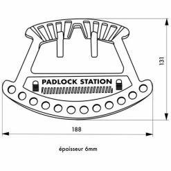 THIRARD - Ratelier Portatif Nylon Pour 12 Cadenas 7 THIRARD - Ratelier Portatif Nylon Pour 12 Cadenas -THIRARD Soldes 18573858 3
