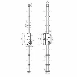 THIRARD - Boitier De Serrure En Applique Melissa à Fouillot Pour Porte D'entrée, Gauche, 3 Pts, Axe 50mm, Blanc -THIRARD Soldes 18592487 2
