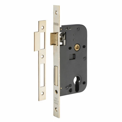 THIRARD - Boitier De Serrure Encastrable à Cylindre Pour Porte D'entrée, Axe 50mm, Bouts Carrés, Têtière Laitonnée 3 THIRARD - Boitier De Serrure Encastrable à Cylindre Pour Porte D'entrée, Axe 50mm, Bouts Carrés, Têtière Laitonnée