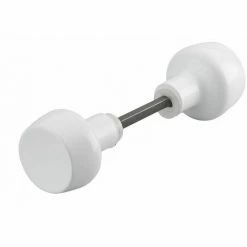 THIRARD - Paire De Boutons Horga Pour Porte, Carré 6mm, 1 Portée, Blanc